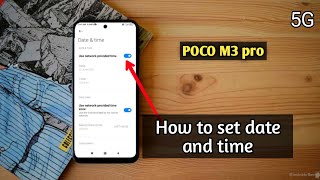 poco m3 pro 5G Date And Time Setting How To Change Date And Time On Home Screen,Date And Time