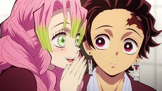 The Romantic Scene Of Tanjiro And Mitsuri English Dub Demon Slayer Season 3 Episode 1