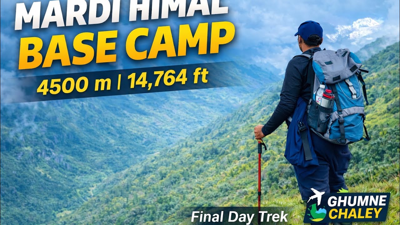 Mardi Himal Base Camp Trek | 4500m Final Day | High Camp to Base Camp | Ghumne Chaley