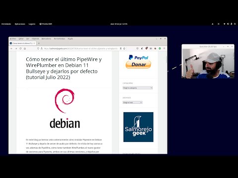 Cómo instalar PipeWire y WirePlumber en Debian 11 Bullseye y dejarlos por defecto (Julio 2022)