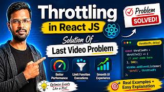 Throttling in React JS Explained | Real Examples + Performance Optimization 🚀