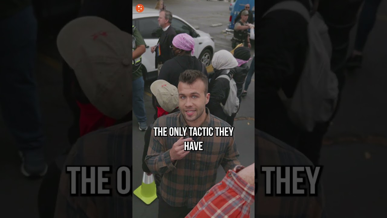 Crazed Woman BARKS During Protest