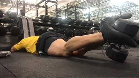 Dumbbell Floor Hamstring Curl