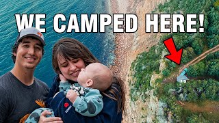 Driving 6,219km with my Family to camp on a Cliffside