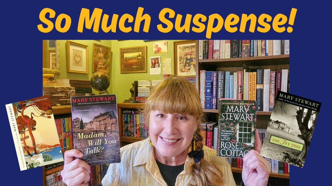 Suspense in October WrapUp: 6 Mary Stewart Books! Vintage Romantic Suspense, Middle-Grade, Poetry!