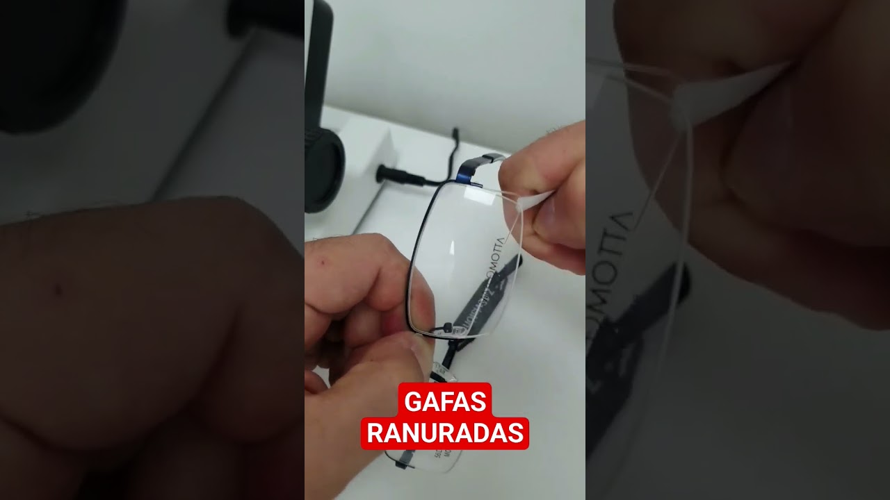 TE EXPICO COMO VA MONTADA UNA GAFA SEMI AL AIRE  O DE NYLON. #optica #opticagisbert #cartagena.