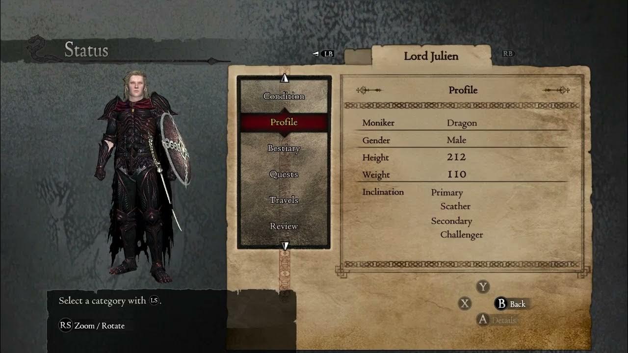 Dragon's Dogma Lord Julien The Secret Arisen (Not Really But Really