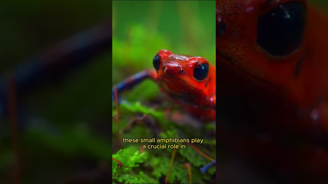🐸Toxic Treasures: The Poison Dart Frogs! #4k #shorts #animals