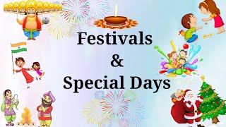 Festival Of India | Festival names in english | Festivals & Special days for kids |