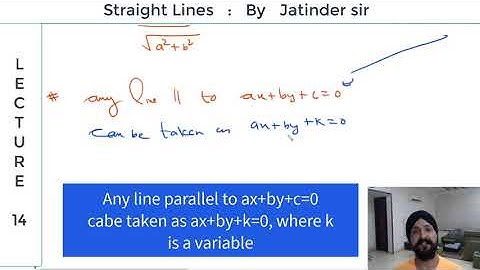 Straight lines 14, Distance between parallel lines and related problems
