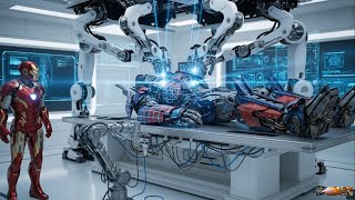 Iron Man Upgrades Optimus Prime At Stark Tower