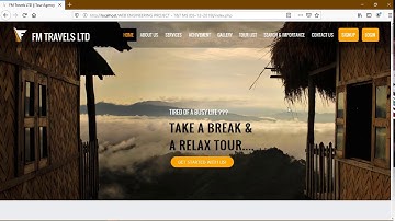 Tour & Travel Management System | Web Application Project | 100% Raw HTML, CSS & PHP | No frameworks