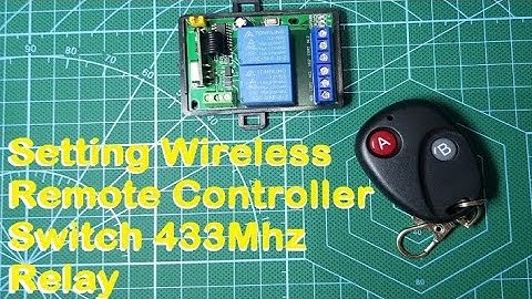 Wireless motor controller with 433 mhz remote and receiver @Avanishproject