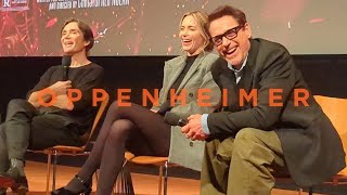 OPPENHEIMER talk with Robert Downey Jr, Cillian Murphy, Emily Blunt - November 17, 2023 4K