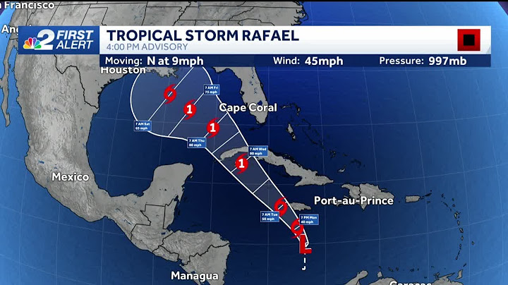 Tropical Storm Rafael forms in the Caribbean