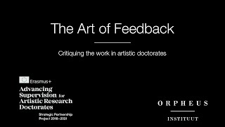 Call for members Community of Practice - The Art of Feedback