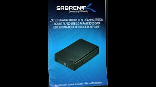 Sabrent USB 3.0 to SATA External Hard Drive  HDD Docking Station 2.5 or 3.5 inch UASP EC-DFLT