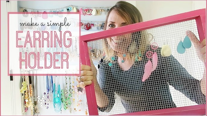 Cute And Easy Necklace Hanger · How To Make A Necklace Organizer ·  Construction on Cut Out + Keep