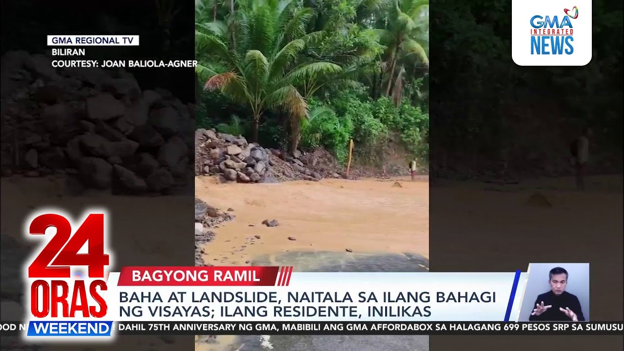 Kabi-kabilang baha at landslide sa Visayas dahil sa Ramil | 24 Oras Weekend