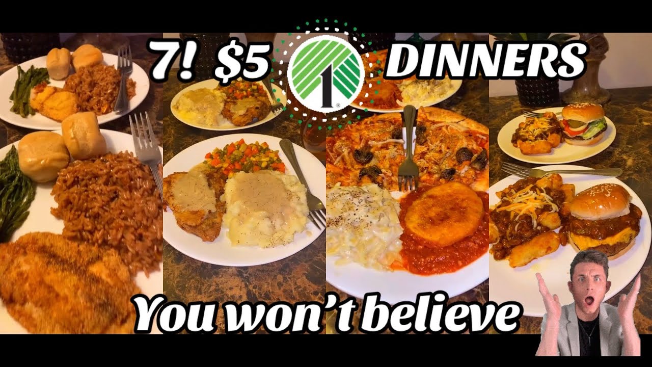 7 Insane $5 Dollar Tree Dinners! (A Full Week of Meals on a Budget)