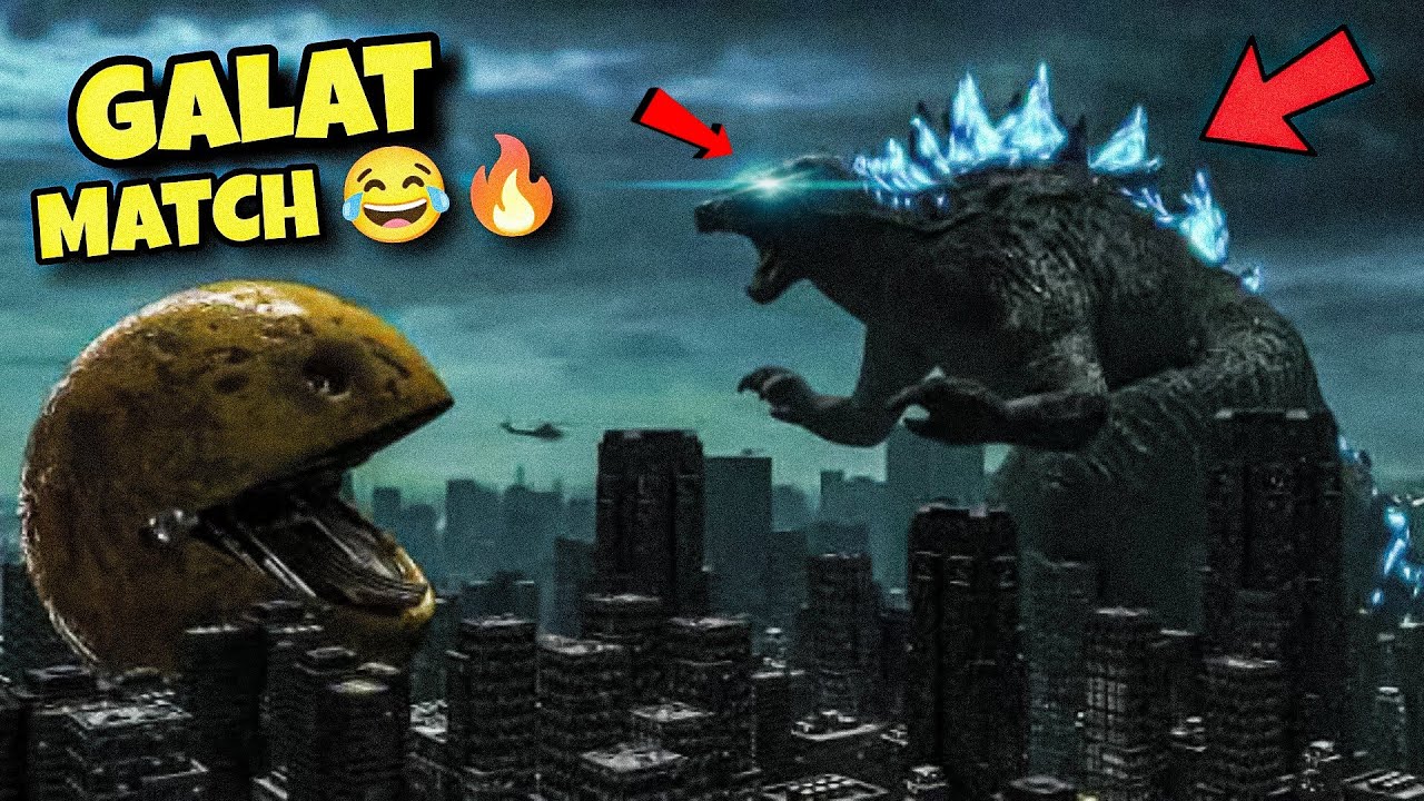Godzilla vs Pac-Man😱💀 Ye Sabse Funny Fight Hai 😂🔥 End Tak Dekho!