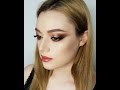 Золотисто- персиковый макияж с пигментами/Makeup Tutorial /Визажист Меньшова Юлия