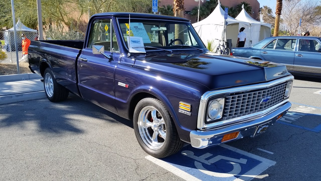 1971 Chevy C10 Pickup Truck Resto Mod Bid $36,000 Auction 71 Chevrolet Cheyenne C/10 Restomod Bowtie