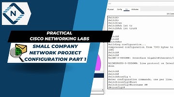 Small Company Network Project Configuration Part 1   | CISCO Packet Tracer | Video # 46