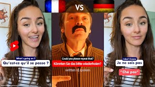 French🇫🇷 vs 🇩🇪German | written vs spoken | feat. @FrenchmorningswithElisa