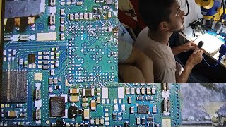 White pasted Ic Remove From On Motherboard - Practical Class Mobile repairing training in odisha