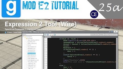 [Gmod] Expression 2 Tutorial 25a: Intro to Matricies
