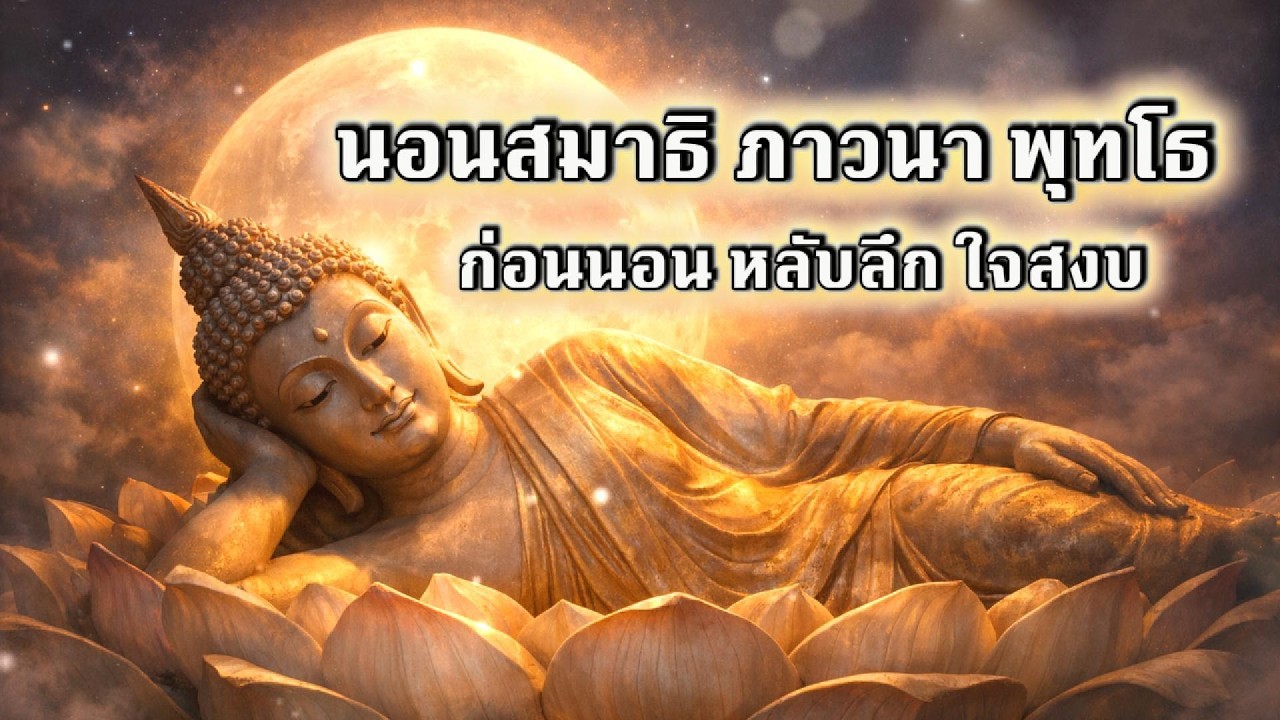 นอนสมาธิ ภาวนาพุทโธก่อนหลับ | หลับลึก ใจสงบ แก้นอนไม่หลับอย่างอ่อนโยน