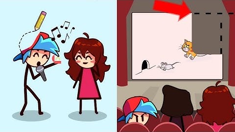 FNF Draw Puzzle - Music Battle Life Story - Gameplay Walkthrough Part 1 Level 1 - 57 (Android, ios)