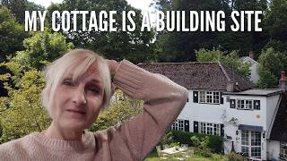 Living In A Building Site: 3 Weeks of Chaos - BUT look whats changed! #cottagerenovation