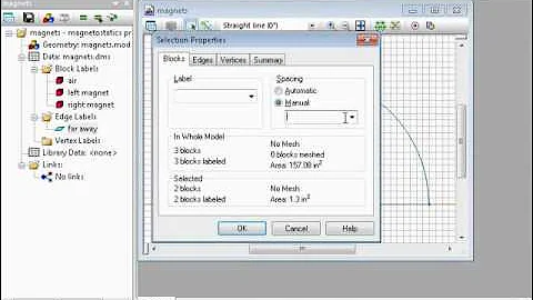 QuickField Example Simulation: Attraction of the cylindrical magnets