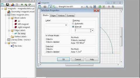QuickField Example Simulation: Attraction of the cylindrical magnets
