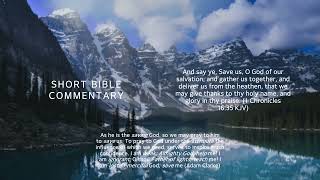 1 Chronicles 16:35 - Short Bible commentary
