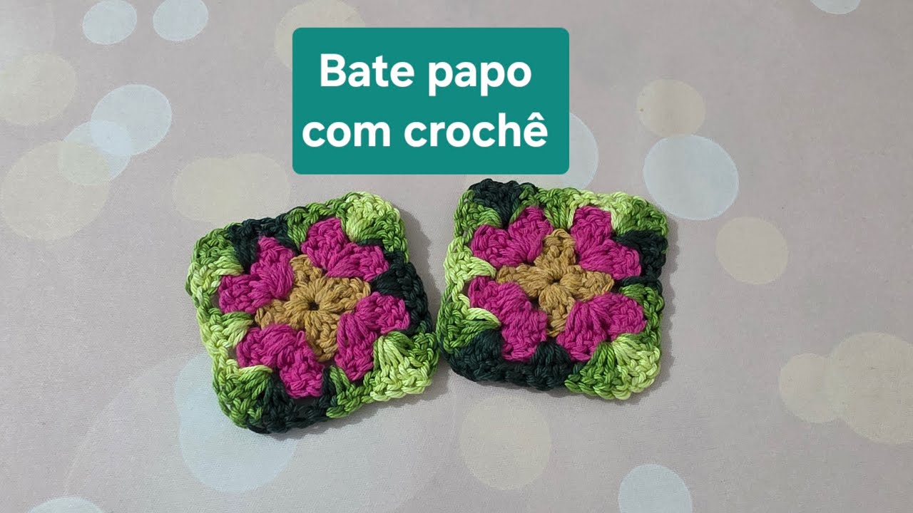 Ao vivo! Bate papo com crochê! Vem!!! 