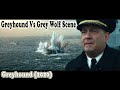Greyhound vs grey wolf scene  greyhound 2020