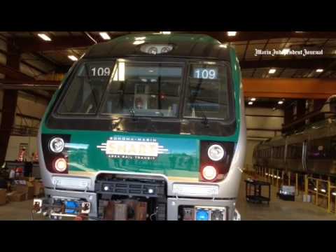 Inside the rail shed at SMART rail center in Santa Rosa. - YouTube