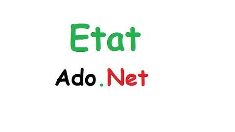 الحلقة 24 : Etat - crystal report - ado.net