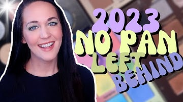 NO PAN LEFT BEHIND INTRODUCTION 2023 ❄️ USING MY ENTIRE EYESHADOW PALETTE COLLECTION