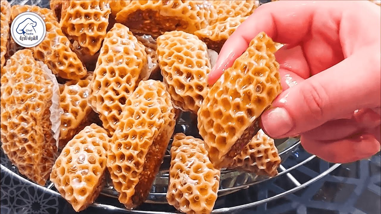 مقروط الشهدة بدون طابع بدون قلي بطريقة جديدة 👌 مع سرالتعليكة  ومذاق كيحمق مستمرة رغم سرقة القناة😭