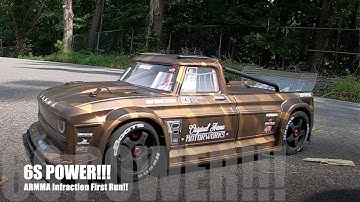 ARRMA Infraction First Run 6S!