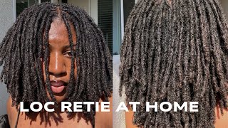 Interlocking My Locs After 6 Months?? | DIY Loc Retie Profile