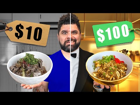 $10 vs $100 Beef Rice Bowl