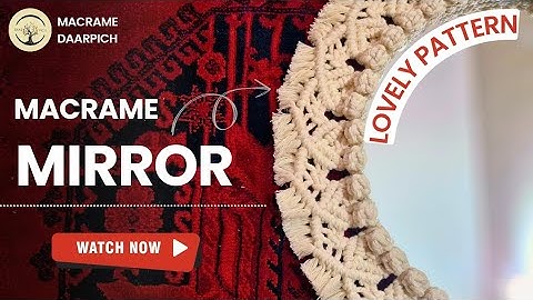 ✨️DIY Macrame Mirror Tutorial | Easy Boho Wall Decor Step-by-Step🌱😍