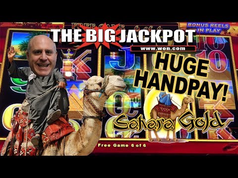 HUGE HIT on SAHARA GOLD LIGHTNING LINK WIN!