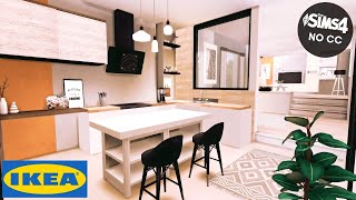 Modern IKEA Family House Sims 4 (No CC) Collab with Summerrplays