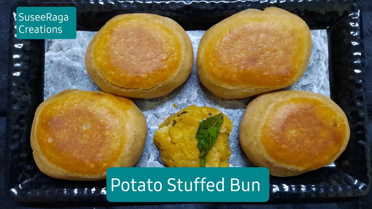 Potato Stuffed Bun Healthy Evening SnacksNo oven No yeast YouTube